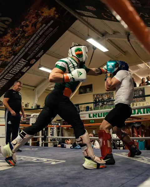 Conor McGregor training boxing